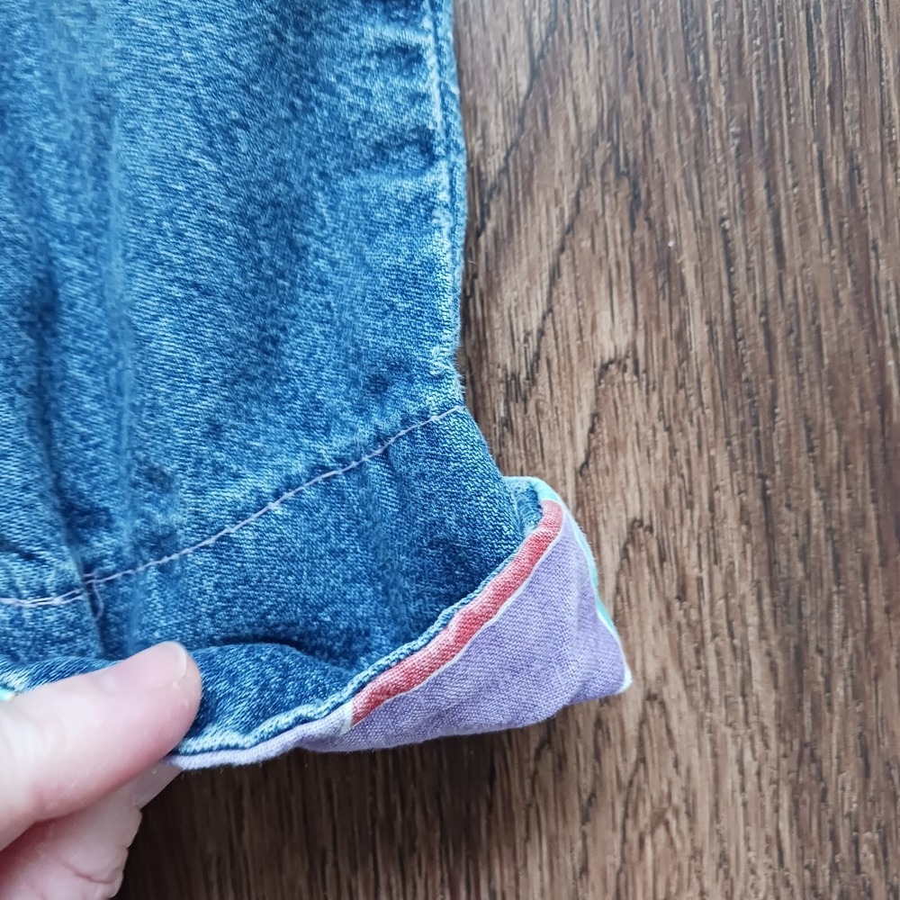 Vintage Little Levis Jeans 18 months Denim Colorblock Denim Jeans 80s 90s - Picture 4 of 7